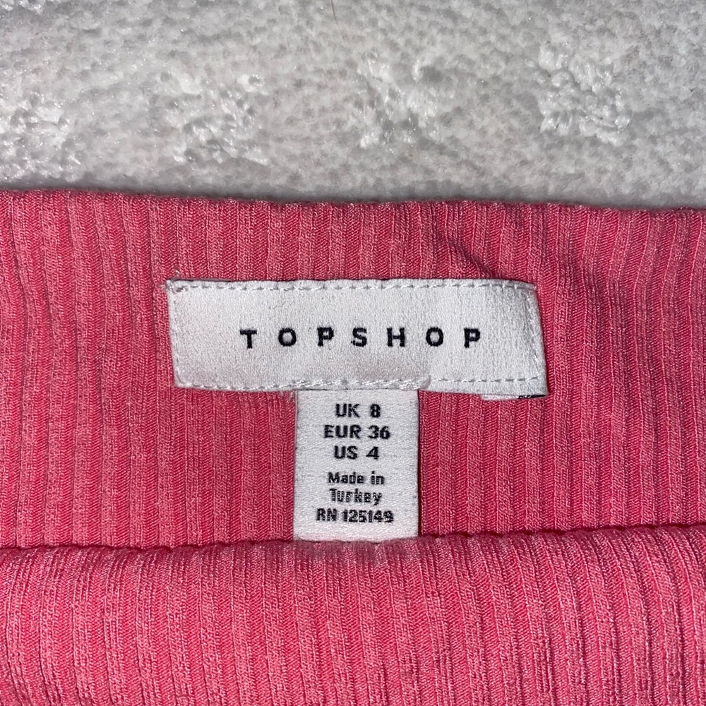 Top shop tube top pink